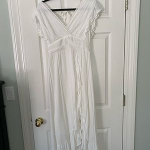 High-Low White Dress from Altar’d State